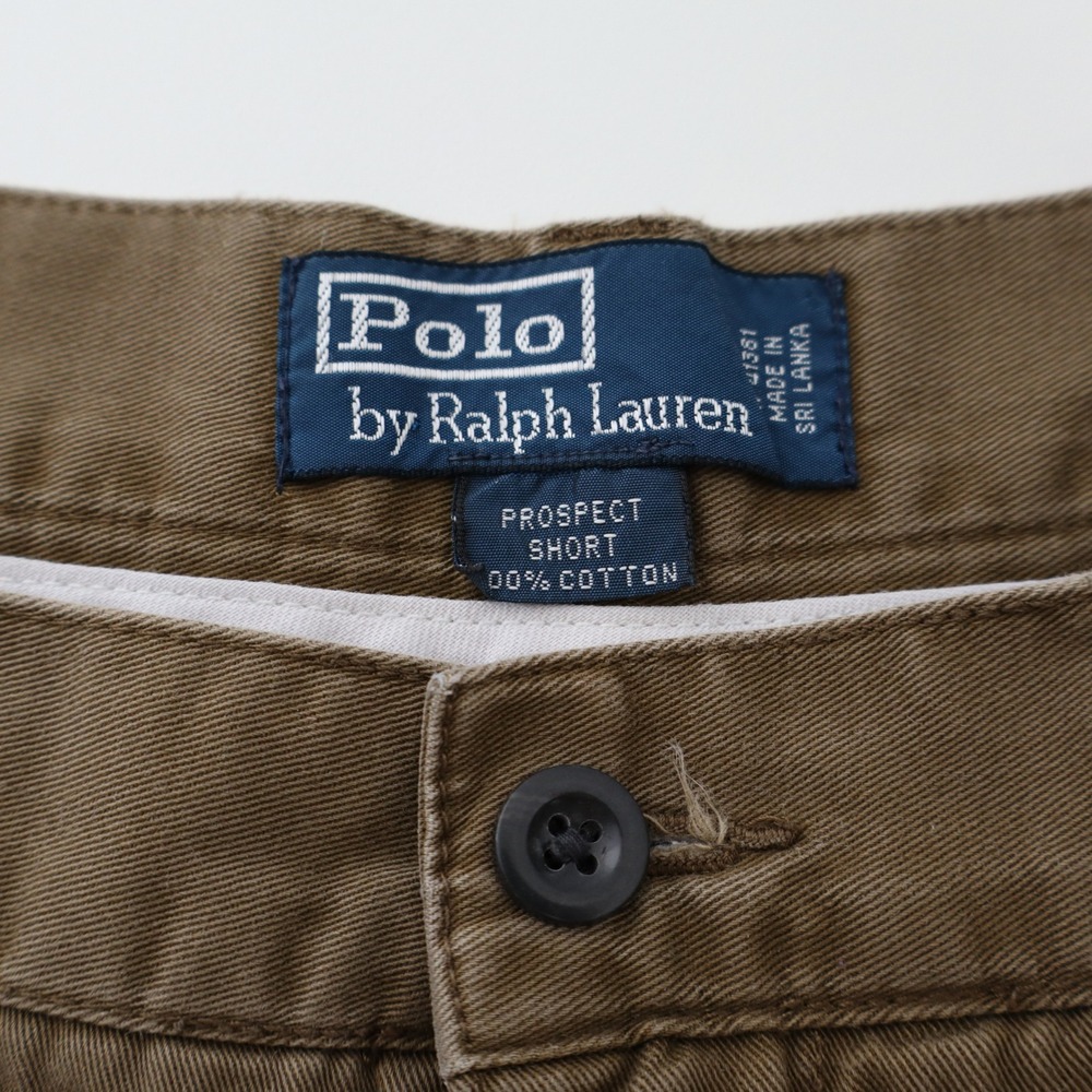 Polo Ralph Lauren Prospect Short Mens 40 Brown Classic Chino Cotton Flat Front - Picture 2 of 9